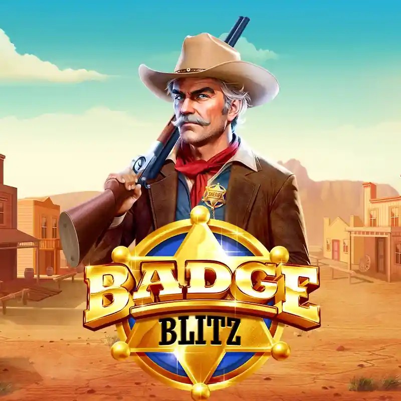Badge Blitz logo by Pragmatic Play at Wolf Casino