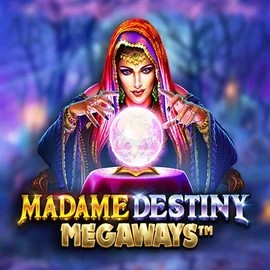 Madame Destiny Megaways slot logo by Pragmatic Play at Wolf Casino